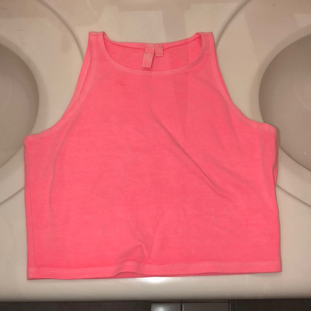LF Emma & Sam Hot Pink Crop Top